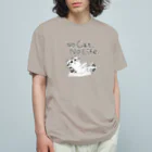 TomoshibiのNo Cat, No Life.  抱っこ猫 オーガニックコットンTシャツ