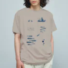 ワカボンドののんびりと釣りを楽しむ Organic Cotton T-Shirt