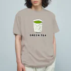 NIKORASU GOのジャパニーズスピリッツデザイン「緑茶」 Organic Cotton T-Shirt