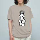 工房ＨＡＮＺＯＵの前面(片面)プリント　縄文のビーナスさん　土偶シリーズ Organic Cotton T-Shirt