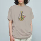 MEWのあい あむ あ ぎたりすと_色つき オーガニックコットンTシャツ