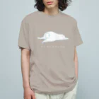 小鳥と映画館の明日は休みます (猫)白文字バージョン Organic Cotton T-Shirt