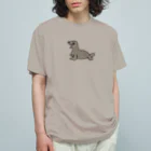 魚長～UoChou～の陽気なアシカ オーガニックコットンTシャツ