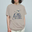 nidan-illustrationの"BITE the HILL" オーガニックコットンTシャツ