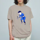 NIKORASU GOのこの夏おすすめ！野球デザイン「バント」＜文字なし＞（Tシャツ・パーカー・グッズ・ETC） Organic Cotton T-Shirt