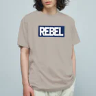 GALACTIC REBELのREBEL BLUE オーガニックコットンTシャツ