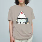 Lily bird（リリーバード）の「小鳥が眠りたがってるんだ」（白文鳥） オーガニックコットンTシャツ