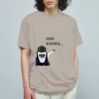 ヤママユ(ヤママユ・ペンギイナ)のGOD KNOWS... オーガニックコットンTシャツ