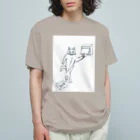 Higaの猫 オーガニックコットンTシャツ