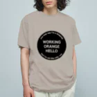 オレンジジュース・グラス・ストアのワーキングオレンジハローTシャツ Organic Cotton T-Shirt