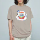 NEKONOKOの猫香港式ミルクティー Organic Cotton T-Shirt