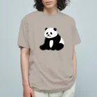 chippokeのころころパンダ（おすわり） オーガニックコットンTシャツ