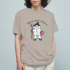 auaのピエロに扮した男の子 オーガニックコットンTシャツ