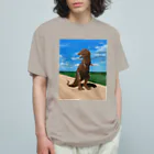 オチタケヒト takehito ochi きゃったろうのティラ散歩 Organic Cotton T-Shirt