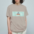 nagisa-ya(なぎさや) ペンギン雑貨のペンギンはまった【ドーナツ】 Organic Cotton T-Shirt