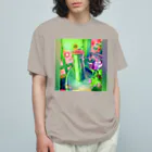 NEON LIGHT STARSのグリーンランタン マシカク Organic Cotton T-Shirt