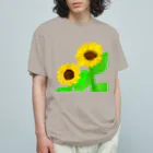 Lily bird（リリーバード）の元気いっぱいひまわり！ オーガニックコットンTシャツ