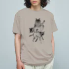 suzuejyaのみつねこ オーガニックコットンTシャツ