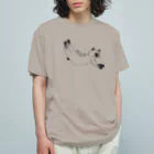 yukino apparel shopの変な寝相の猫2 オーガニックコットンTシャツ