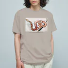 Rubbishのヘビの解剖 オーガニックコットンTシャツ