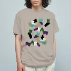 ゴロ展のグッズ｜入船ゴローのオーガニックT／d_007（トリミングシリーズ） Organic Cotton T-Shirt