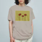 asakoのPOPPY💐 オーガニックコットンTシャツ