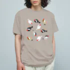 Lily bird（リリーバード）の可愛い文鳥わらわら Organic Cotton T-Shirt