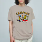 ワカボンドのキャンピング_カラフル オーガニックコットンTシャツ