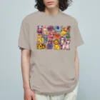 中村杏子のデフォルメどうぶつ オーガニックコットンTシャツ