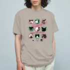 LONESOME TYPE ススの猫が世界を支配する9FACES（桃） Organic Cotton T-Shirt