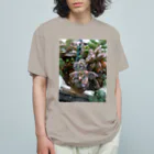 ミクロの雨の中の多肉植物 Organic Cotton T-Shirt