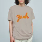 ミーミー⭐︎イニシャルズ/スージーズストアのyeah(イェーイ)グッズ🌟 オーガニックコットンTシャツ