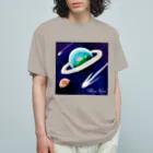 MyuKoraの宇宙のどこか オーガニックコットンTシャツ