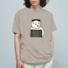 ＋Whimsyのコールセンターねこ オーガニックコットンTシャツ