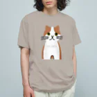 aiueoneko358の茶ハチワレちゃん Organic Cotton T-Shirt