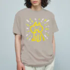 ✨🌈✨ユラクラカン🇯🇵 ✨🌈✨の🌈✨！何か閃いた猫さん！✨🌈 オーガニックコットンTシャツ