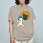 ヨープキャンが気になったのせんべいねこ オーガニックコットンTシャツ