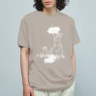 山形屋米店の白版＿クロード・モネ「日傘をさす女」 Organic Cotton T-Shirt