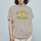 サトオのstandup4ukraine黄色カレッジロゴ風 Organic Cotton T-Shirt