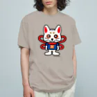 コマンドプラスのコマ犬のコマプラくん オーガニックコットンTシャツ