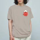 イラスト MONYAAT の🍙おにぎりと一緒　*ポケット🍙 Organic Cotton T-Shirt