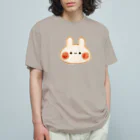 ＊momochy shop＊の食パンうさぎ オーガニックコットンTシャツ