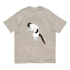 小鳥と映画館のグッドラックな猫 オーガニックコットンTシャツ