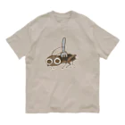 ﾓﾘ('ω')ﾓﾘのコオロギ食02 オーガニックコットンTシャツ