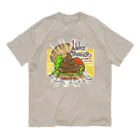 ﾓﾘ('ω')ﾓﾘのうんこバーガー オーガニックコットンTシャツ