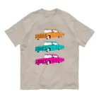 NIKORASU GOの外車外車外車 オーガニックコットンTシャツ