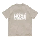 SDOのa wisdom of HUGE WOMBATS/WH オーガニックコットンTシャツ