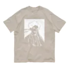 山形屋米店の白版＿ニコラ・テスラ Organic Cotton T-Shirt