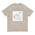 ラッキーアイテムの仲間たちのラッキーアイテムは犬です。 オーガニックコットンTシャツ