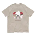 teruteQ chinchilla illustrator suzuri店のshortcake chinchilla trio オーガニックコットンTシャツ